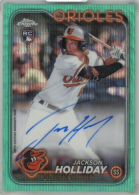 2024 TOPPS CHROME JACKSON HOLLIDAY autographed sign /199 Baltimore 