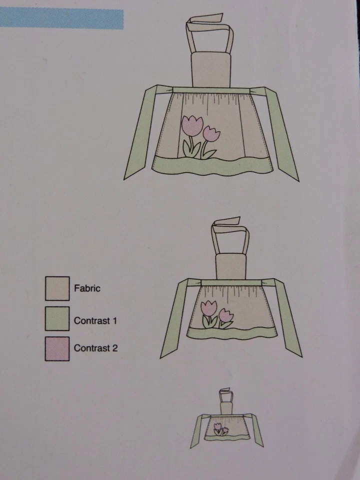 Kwik Sew Sewing Pattern Misses Girls Dolls Tulip Aprons Kerstin Martensson K4105 - Image 4 of 4