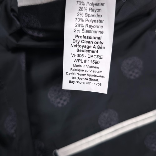 $295 Vince Camuto Dacre Black & White Plaid Sport Coat Blazer Jacket Mens 44R - Picture 10 of 12