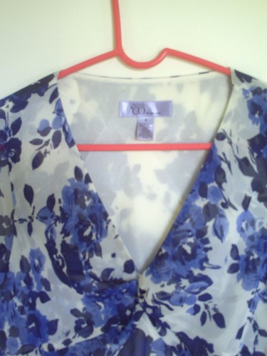 Womens Nine & co by NINE WEST Lined V neck . Knit Top Shirt sz 6 EUC!!! - Picture 2 of 3