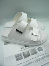 ALEXANDER McQueen White Slide Sandals Men's Size 45 / 12 Display $350