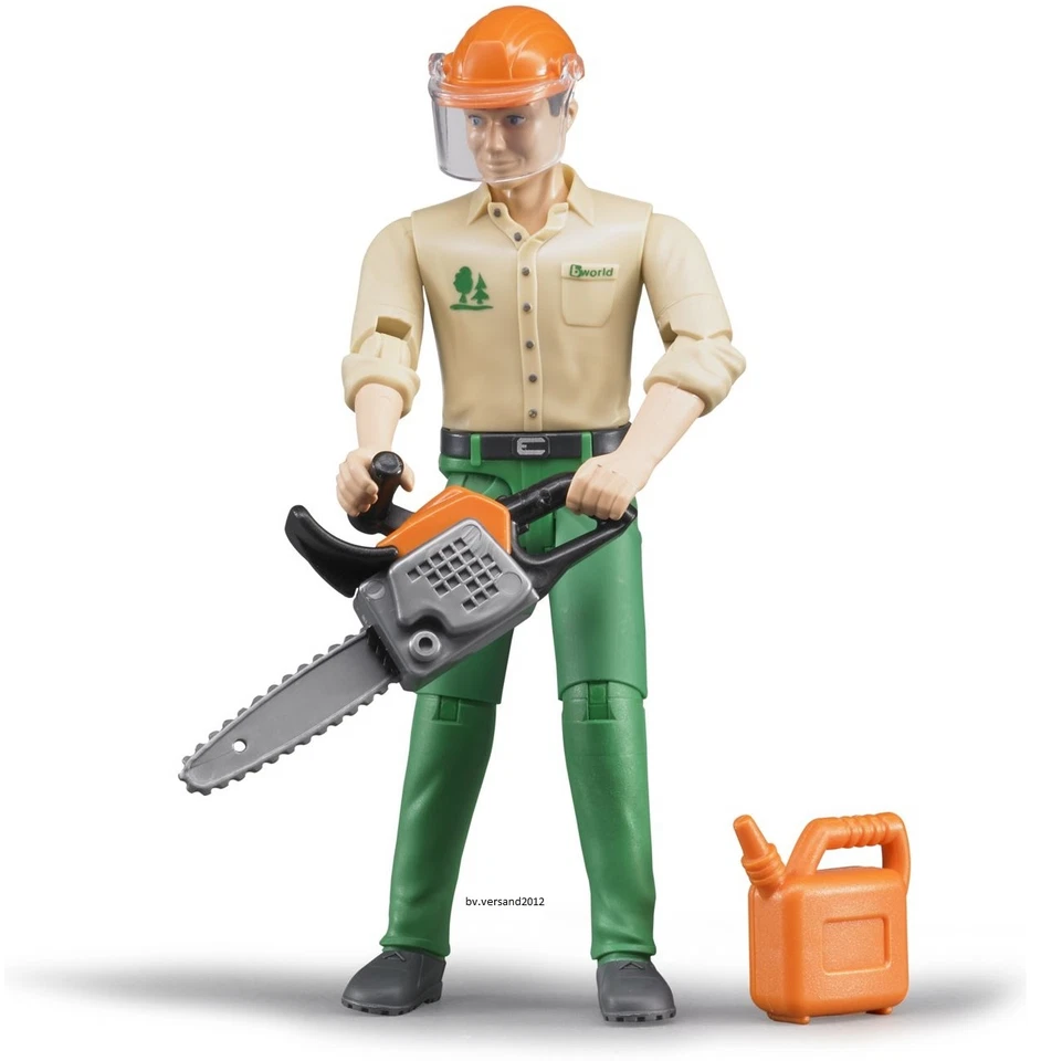 Bruder® 60030 Forstarbeiter mit Zubehör, NEU & OVP, DHL - Paketversand