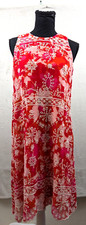 Calvin Klein sz 6 Sheath Dress sleeveless tank multi color lined 0804