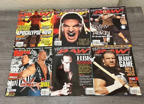 WWF RAW WORLD WRESTLING FEDERATION MAGAZINES 1997 - 2005 + HOLIDAY SPECIALS