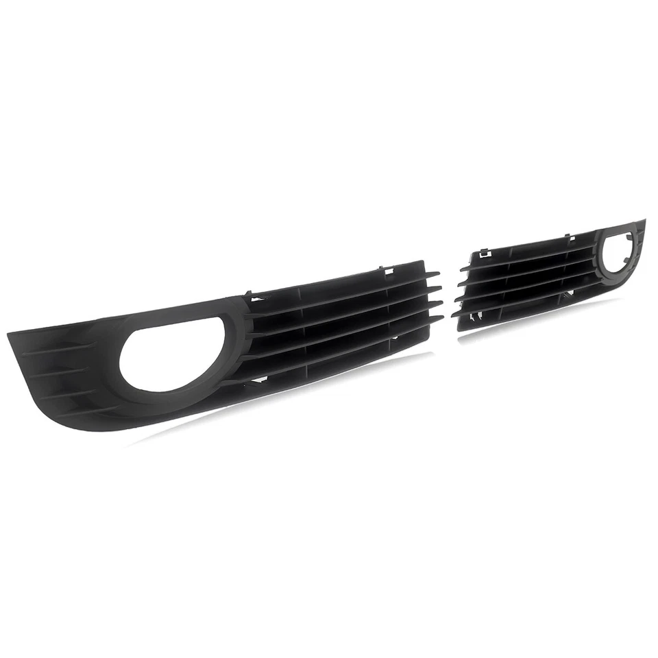 Pair Front Lower Bumper Fog light Grille Grills For 2005-2007 AUDI A8 Quattro D3 - Image 4 of 4