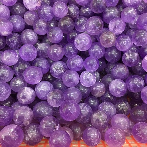 25-30mm Natural Brazilian Amethyst Ball Quartz Crystal Stone Sphere Reiki Decor - Picture 6 of 12