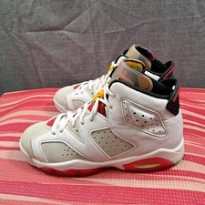 Nike Air Jordan 6 Retro Hare 6.5Y GS White Red Shoes Sneakers