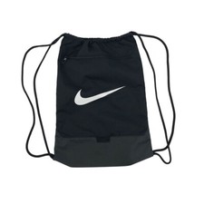 Nike Swoosh Lightweight Backpack Black Drawstring School Travel Gym NWOT