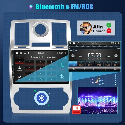 For Chrysler 300C 2005-2010 Android 12 Carplay Car Stereo Radio GPS Navi WIFI BT - Picture 13 of 18