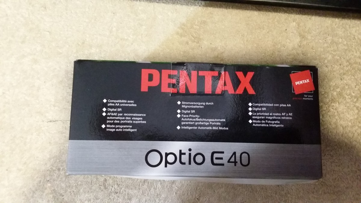 PENTAX Pentax Optio E40 8.1MP Digital Camera - Silver for PENTAX Pentax Optio E40 8.1MP Digital Camera - Silver for