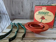 Vntage Budget Mini Christmas Tree Stand AS IS Self Centering Adjustable RARE