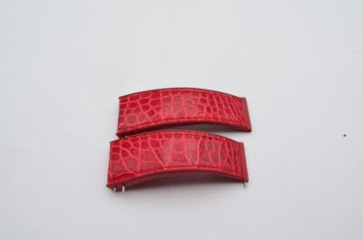 CORUM LEDER ARMBAND 24MM CORUM BUBBLE HERREN NEU FÜR FALTSCHLIESSE ROT 15