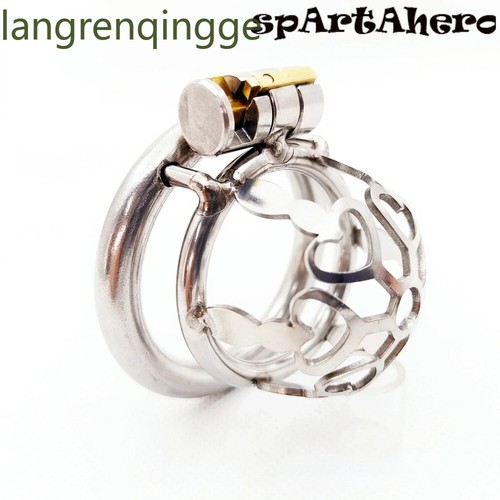 Metal Breathable Chastity Cage Men Chastity Belt Anti-Cheating Cage Bondage Lock - Picture 8 of 20