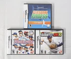 3 Nintendo DS Games CIB: MLB Power Pros '08, MLB 2L10, Peronal Fitness 4 Men