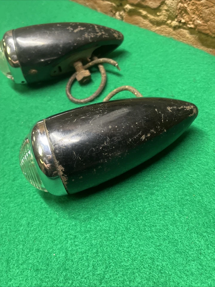 NOS Original 1940 Chevrolet Parking Lamps Front Fender Lights Car Truck Guide - Image 4 of 4