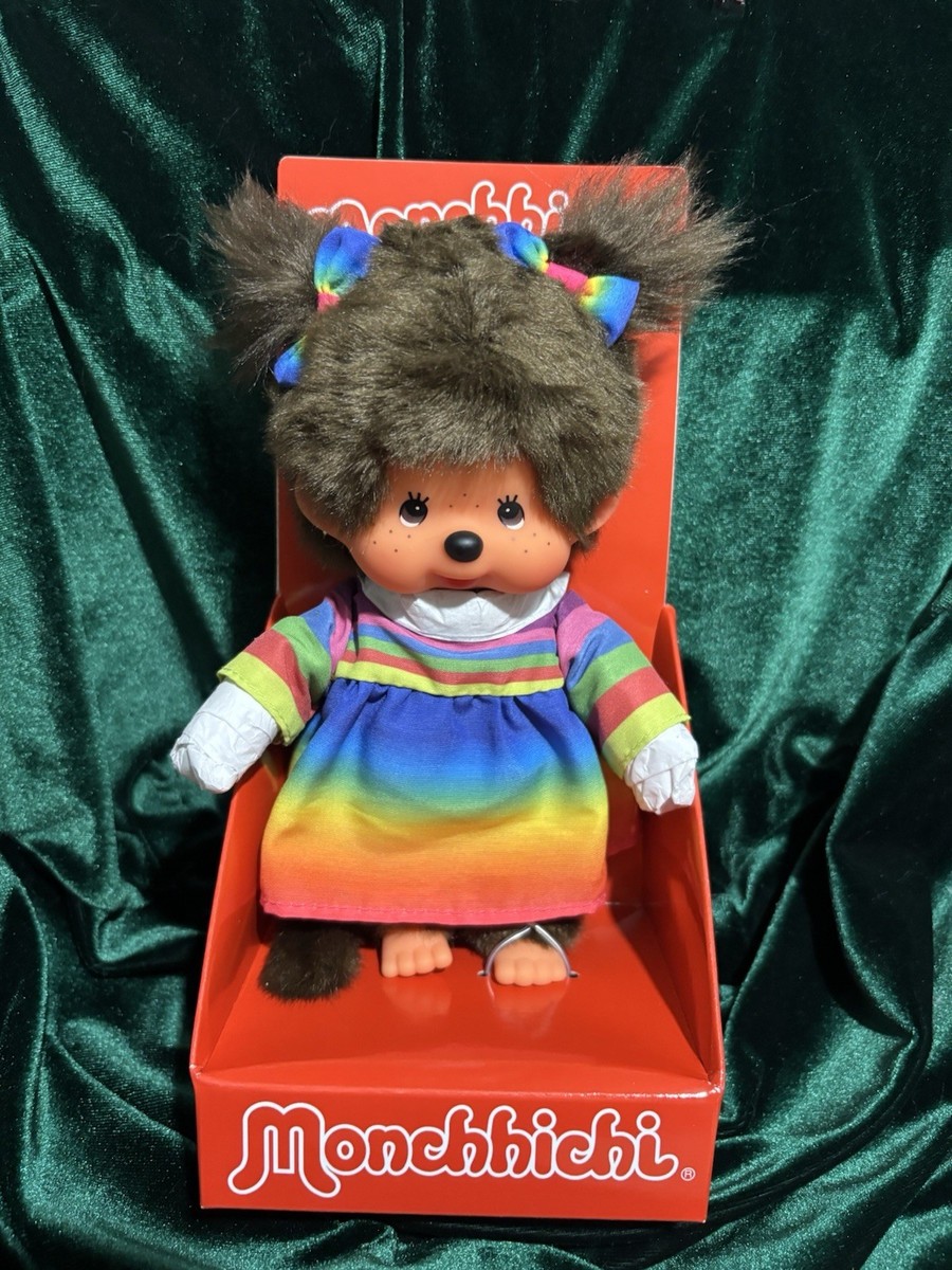海外限定♡　20cm Monchhichi Rainbow Dress Girl Monchhichi Sekiguchi Rainbow Dress Girl 8 Inch Doll | eBay