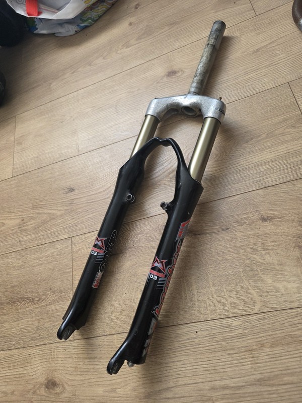 Marzocchi Bomber MX Comp Suspension Forks Fork 1 1/8" 26" wheel grey 2004 retro