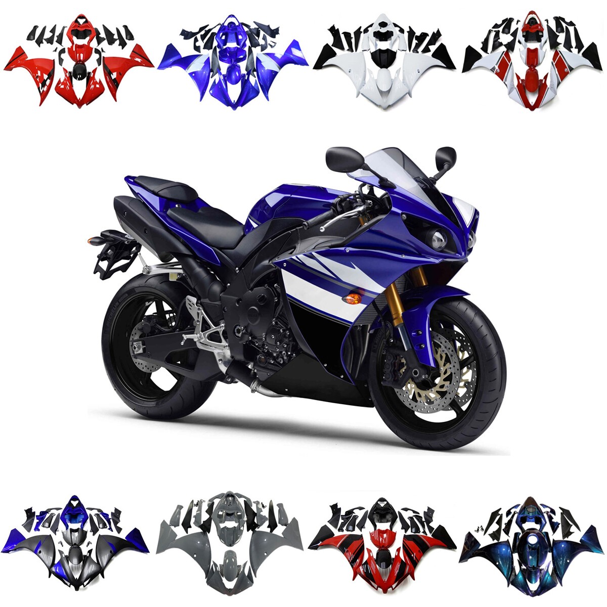 ABS Plastic Fairings For 2012 2013 2014 Yamaha YZF R1 Fairing Kit Full Bodywork