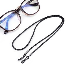 Thick Twist Sunglasses Leather Rope Chain Eyewear Braided Glasses Lanyard St A3