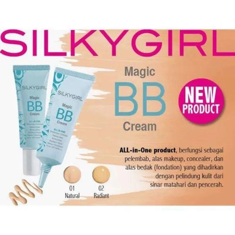 Double SILKYGIRL Magic BB Cream 01 Natural BRlGHTEN Skin SPF30 PA+++ 18ml - Image 2 of 4