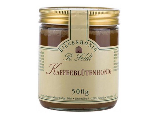 Honig Kaffee KaffeeblüTenhonig 100% Kaltgeschleuderter Naturreiner Bienenhonig !-image