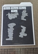 Simon Says Stamp 4 Sentiment Dies-Painted Hugs, Friend  Hello  Small Hello