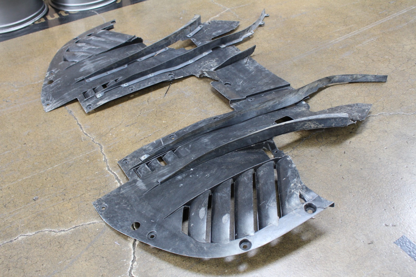 Ferrari 296 GTB, Front Lower Under Tray, Used, Heavy Dmg, P/N 904479
