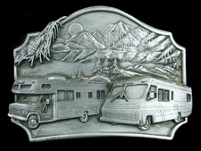 SF05107 VINTAGE 1987  MOTOR HOME/RV  COMMEMORATIVE SISKIYOU BELT BUCKLE
