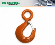 Campbell #3924515PL #25 Eye Hoist Hook w/Latch - 3/4 Ton Wll - Alloy Steel 