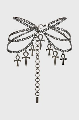 Killstar Hüftgürtel -  Sacred Runes Kettengürtel Ankh Anch Altes Ägypten