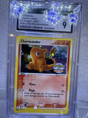 Charmander graded CGC 9 for sale on eBay