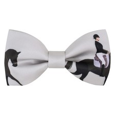 Men's Horse Race Bow Tie Satin Silk Pre-tied Solid Horse Racing Bow Ties for ...