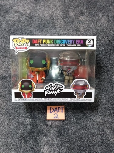 ON HAND Funko Pop Daft Punk Discovery Era 2-Pack + Protector ROCKS