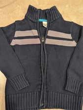 Old Navy BOYS COTTON CARDIGAN FULL ZIP SWEATER BLUE US SIZE 5T 100 cotton