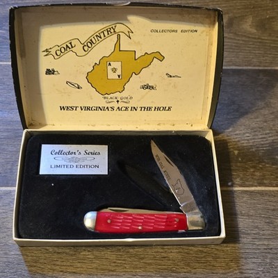Coal Country WVA Coal Miner Collector's Series Limited Edition Red Pocketknife