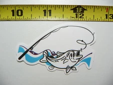 FISHING FISH BITE READY SMALL STICKER DECAL SPORTS OUTDOOR LIFE HOBBY