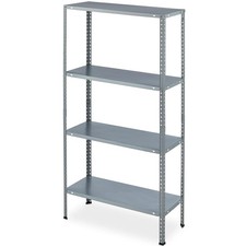 Scaffale Metallo Galvanizzato 4 Ripiani Scaffalatura per Garage 75x30x147- 4410