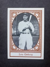 TCMA 1980 ALL TIME New York YANKEES LOU GEHRIG BASEBALL CARD