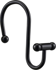 Bathroom Decorative Shower Curtain Hook Upgrade T Shape Anti-Slip Shower Curtain