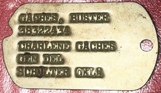 WW2 Oklahoma NOK 90th Airdrome Group 302nd Repair Squadron Italy Dog Tag (14)