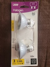 FEIT ELECTRIC 50W BRIGHT WHITE 2700K MR16 GU10 BI-PIN BASED LIGHT BULB 2-PacK
