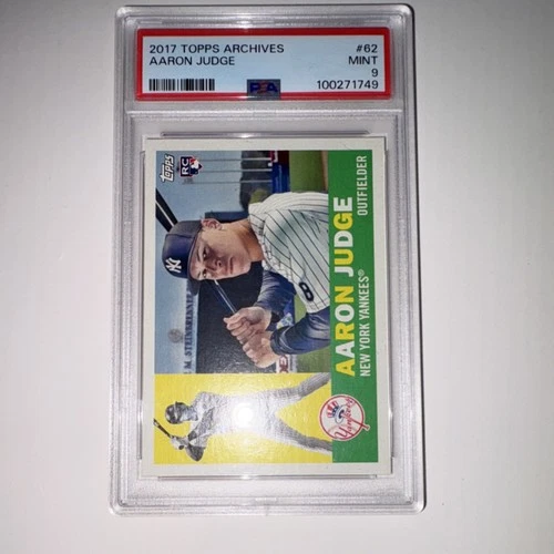 2017 Topps Archives 1960 Aaron Judge Rookie #62 PSA 9 New York Yankees