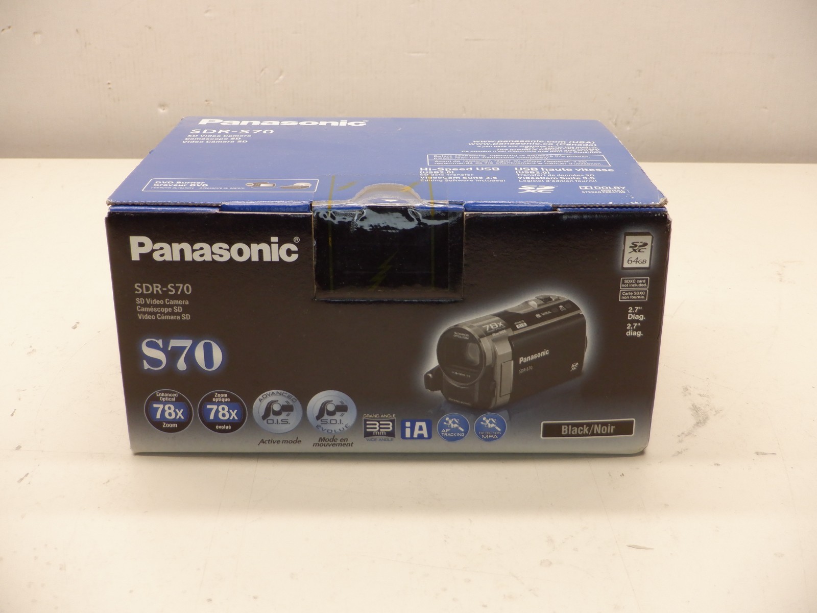 PANASONIC SDR-S70 SD VIDEO CAMERA BRAND NEW SEALED IN BOX WI