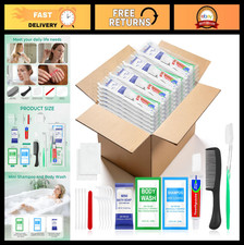 50 Sets Personal Hygiene Kit - 10-in-1 Travel Toothbrush & Toiletry Supplies for