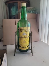 Large Oversized Cutty Sark Bottle On Metal Pour Stand 