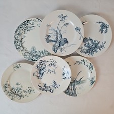 Assiettes Plates Dépareillées Terre De Fer Jules Vieillard Luneville Salins