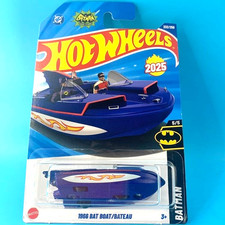 HOT WHEELS 2025 1966 BATBOAT METALFLAKE DARK BLUE 232/250 HYW57 BATMAN NEW MODEL