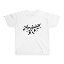 Homeschool 101 Youth Tee Script Typography