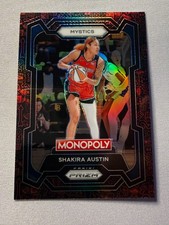 2024 WNBA Monopoly Prizm - Shakira Austin #3 Red Icons Parallel