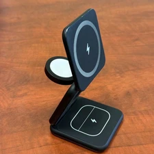 KUXIU X40 3-in-1 MagSafe Foldable Charging Stand - Black